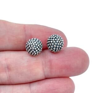 Silpada P1226 Sterling Silver 925 Textured “Popcorn” Stud Earrings